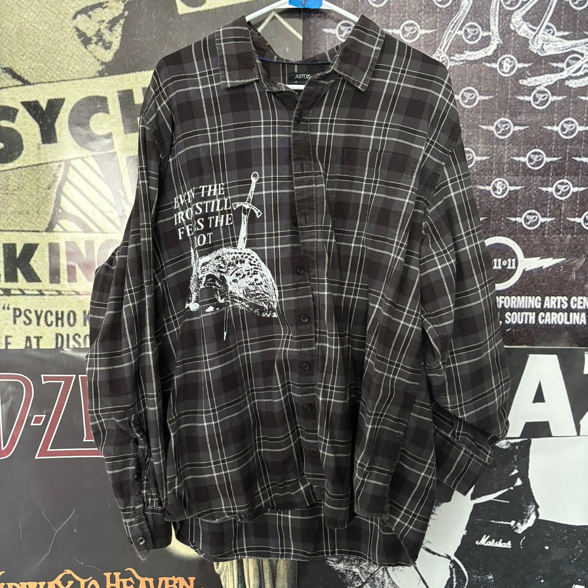 ETHEL grey/black flannel XL/XXL