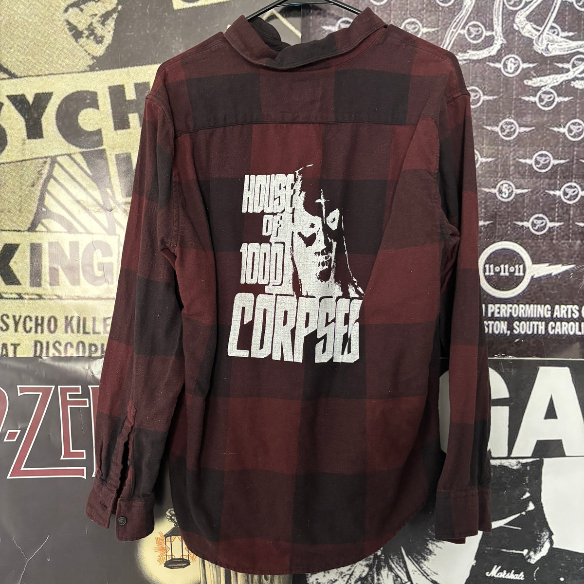 CORPSES black/red flannel MED
