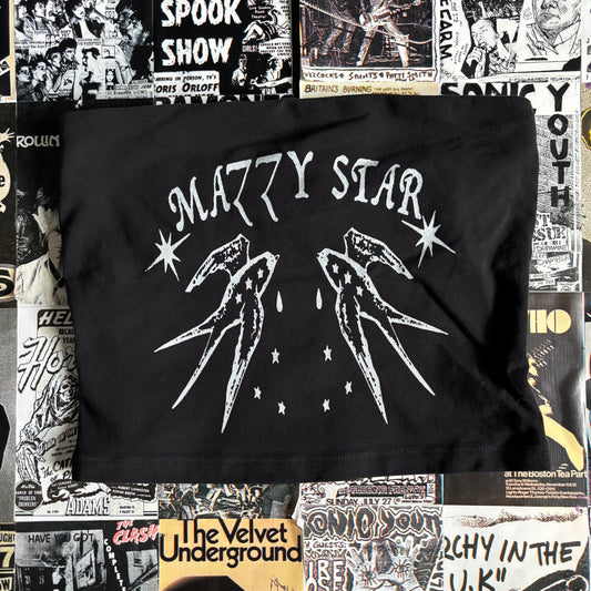 MAZZY STAR black/white tube top