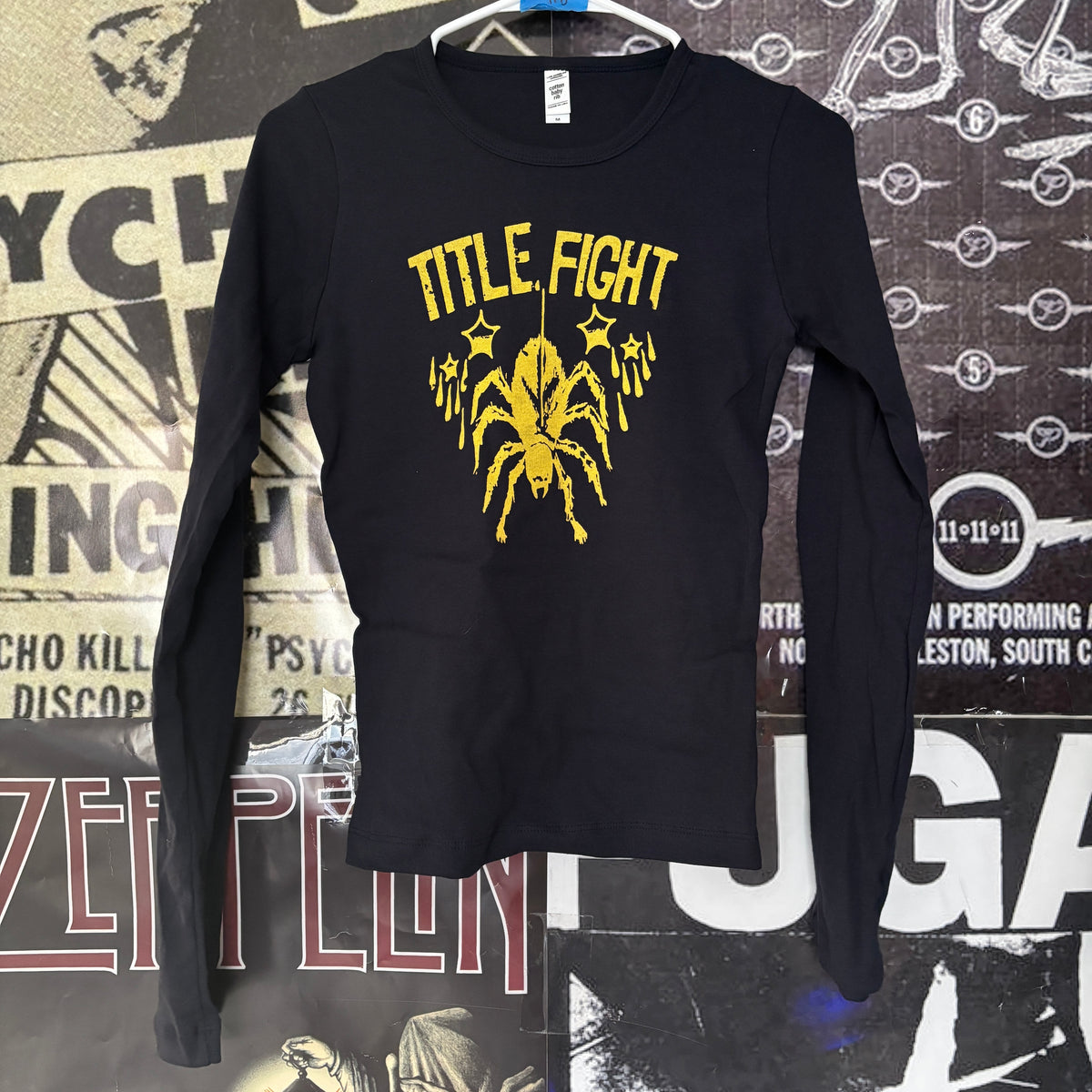 TITLE  navy/yellow baby long sleeve