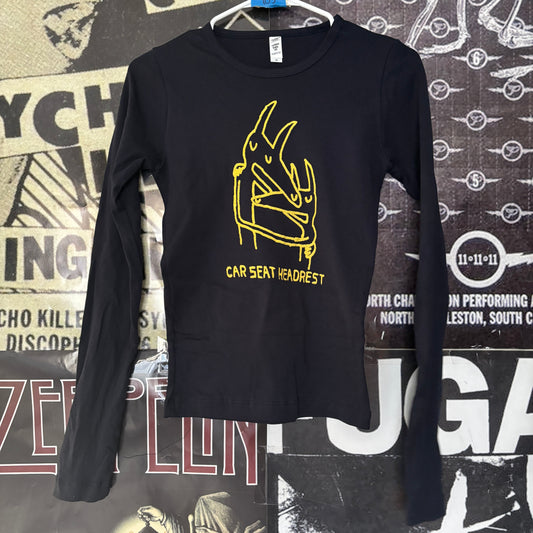 CAR SEAT  navy/yellow baby long sleeve
