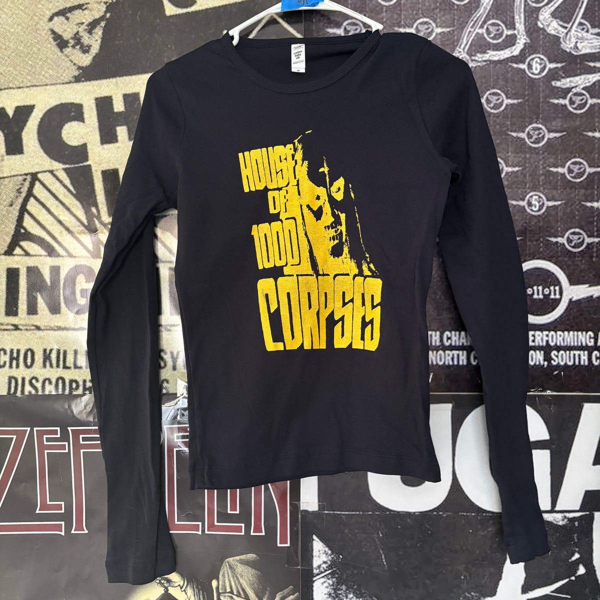 CORPSES  navy/yellow baby long sleeve