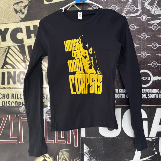 CORPSES  navy/yellow baby long sleeve