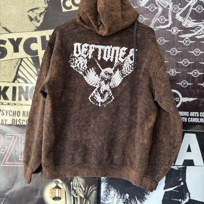 DEF OWL brown zip up hoodie LAR/XL