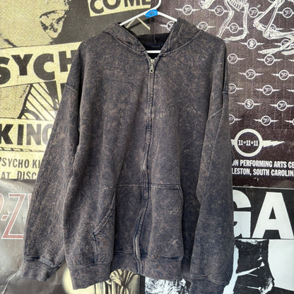 SYS WEBS dark grey zip up hoodie LAR/XL