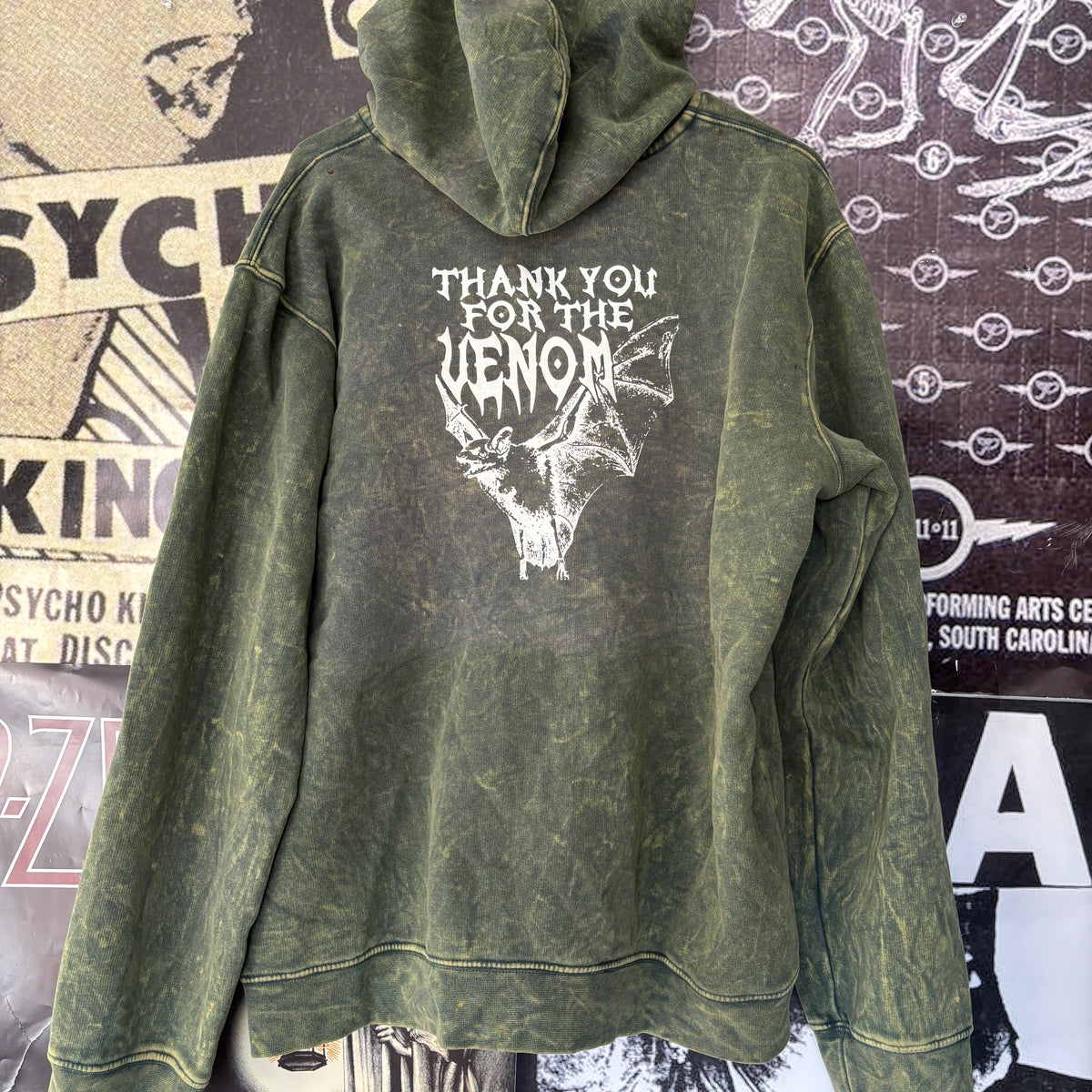 VENOM green zip up hoodie LAR/XL