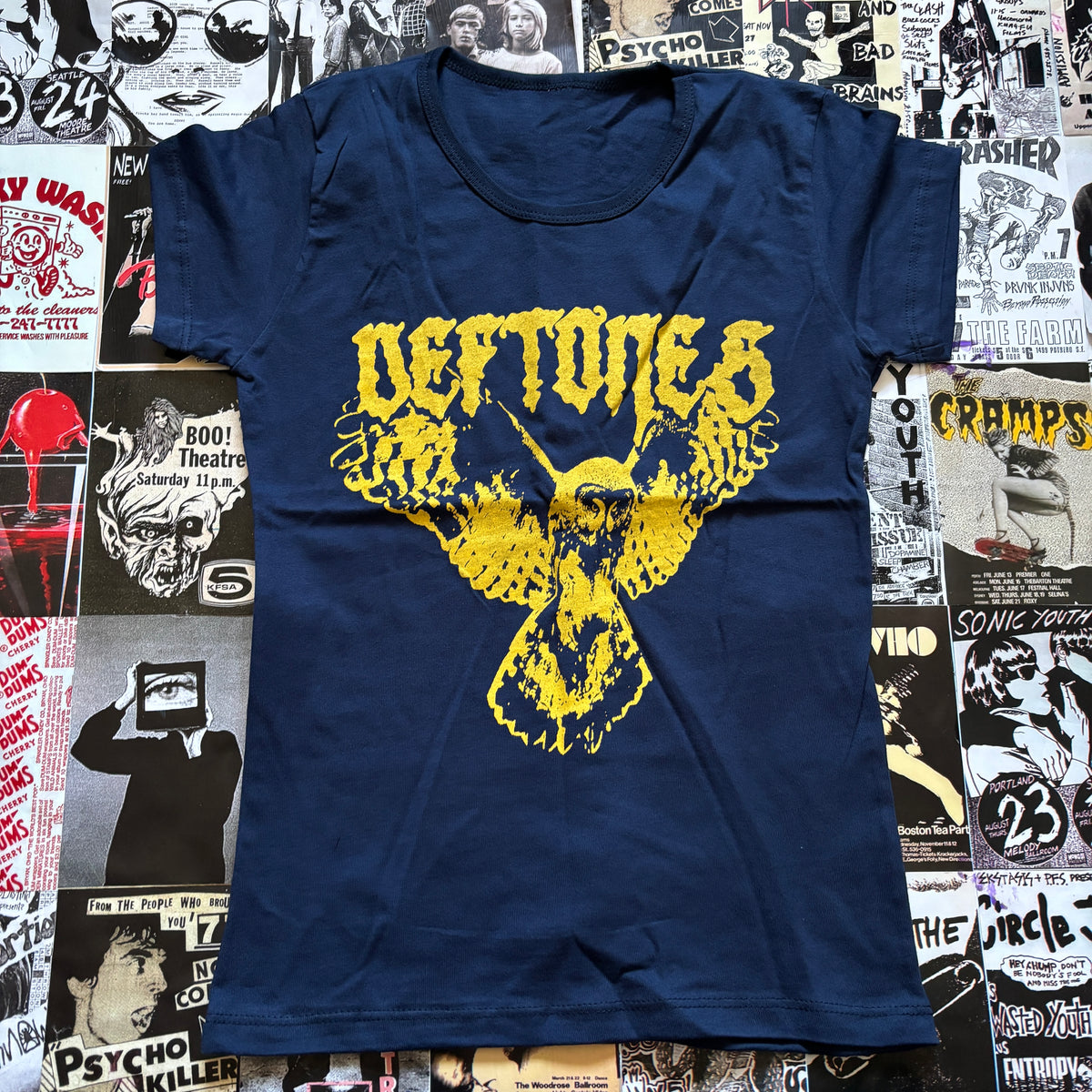 DEF OWL navy/yellow babydoll tee SM/MED