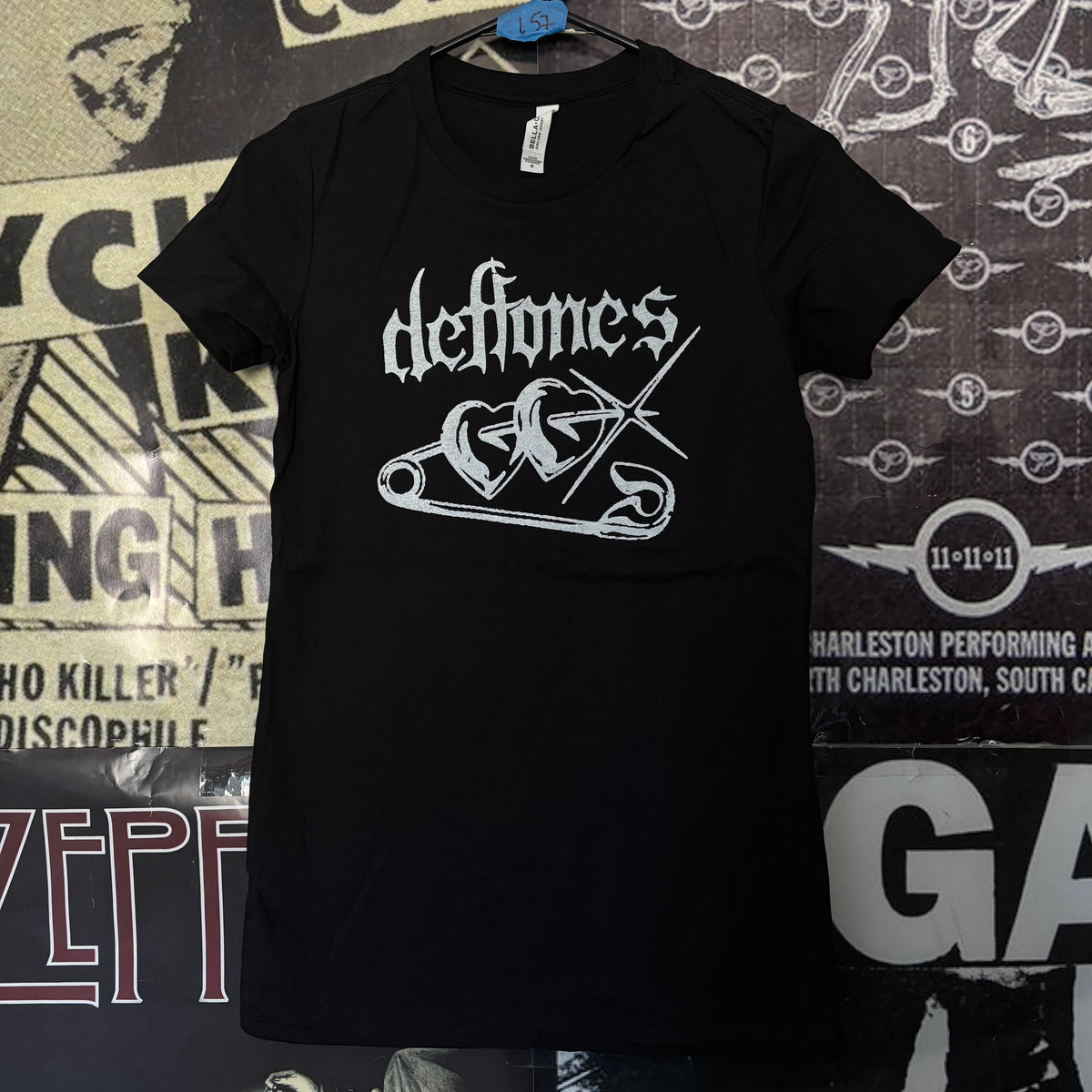 DEF PIN black womens tee