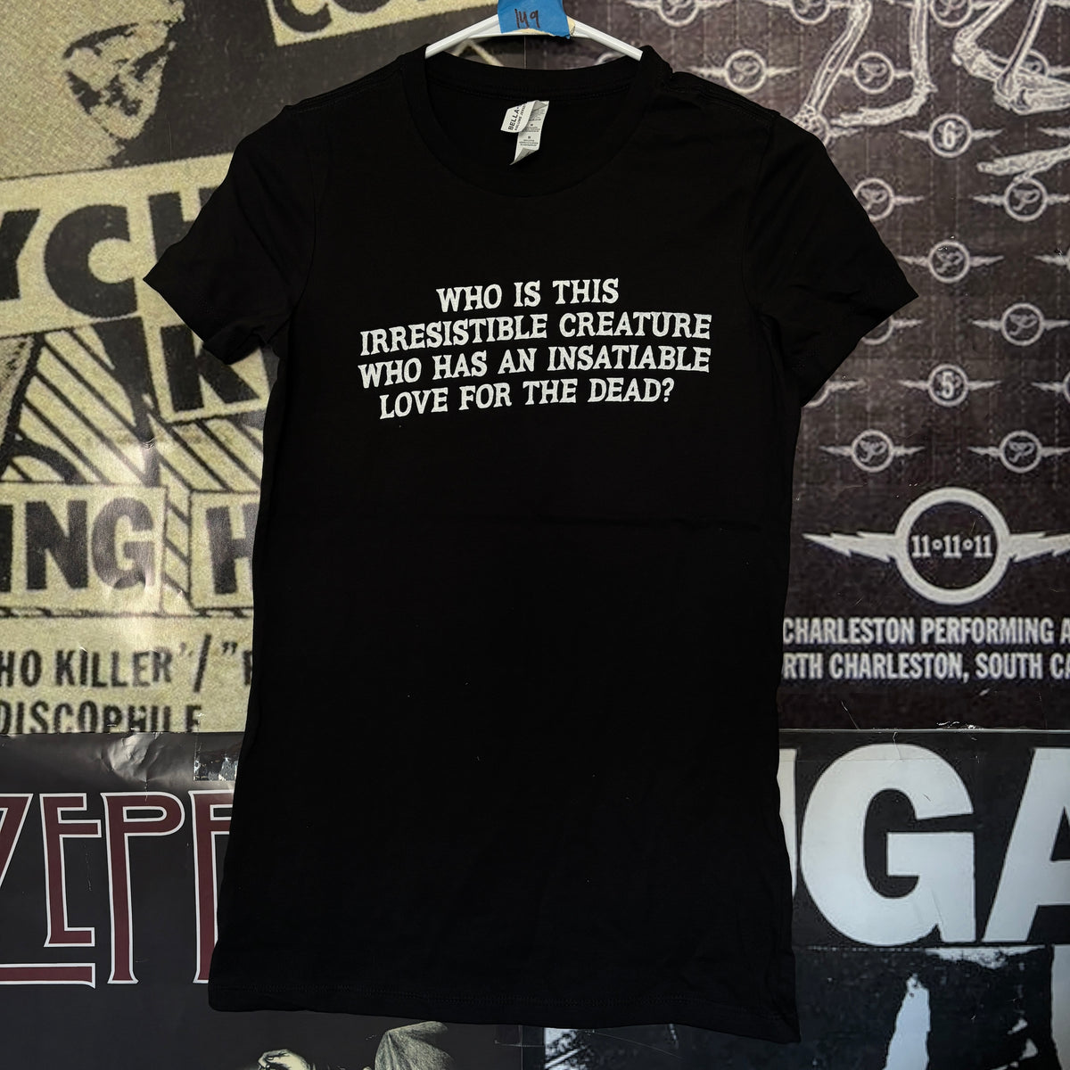 LYRICS black womens tee