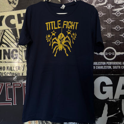 TITLE navy/yellow unisex tee