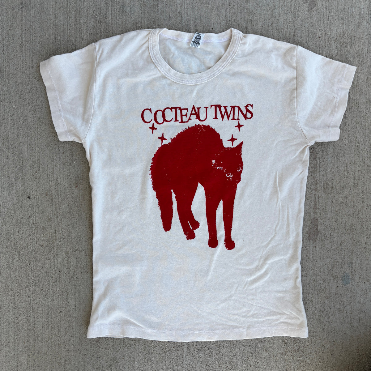 COCTEAU cream/red babydoll tee