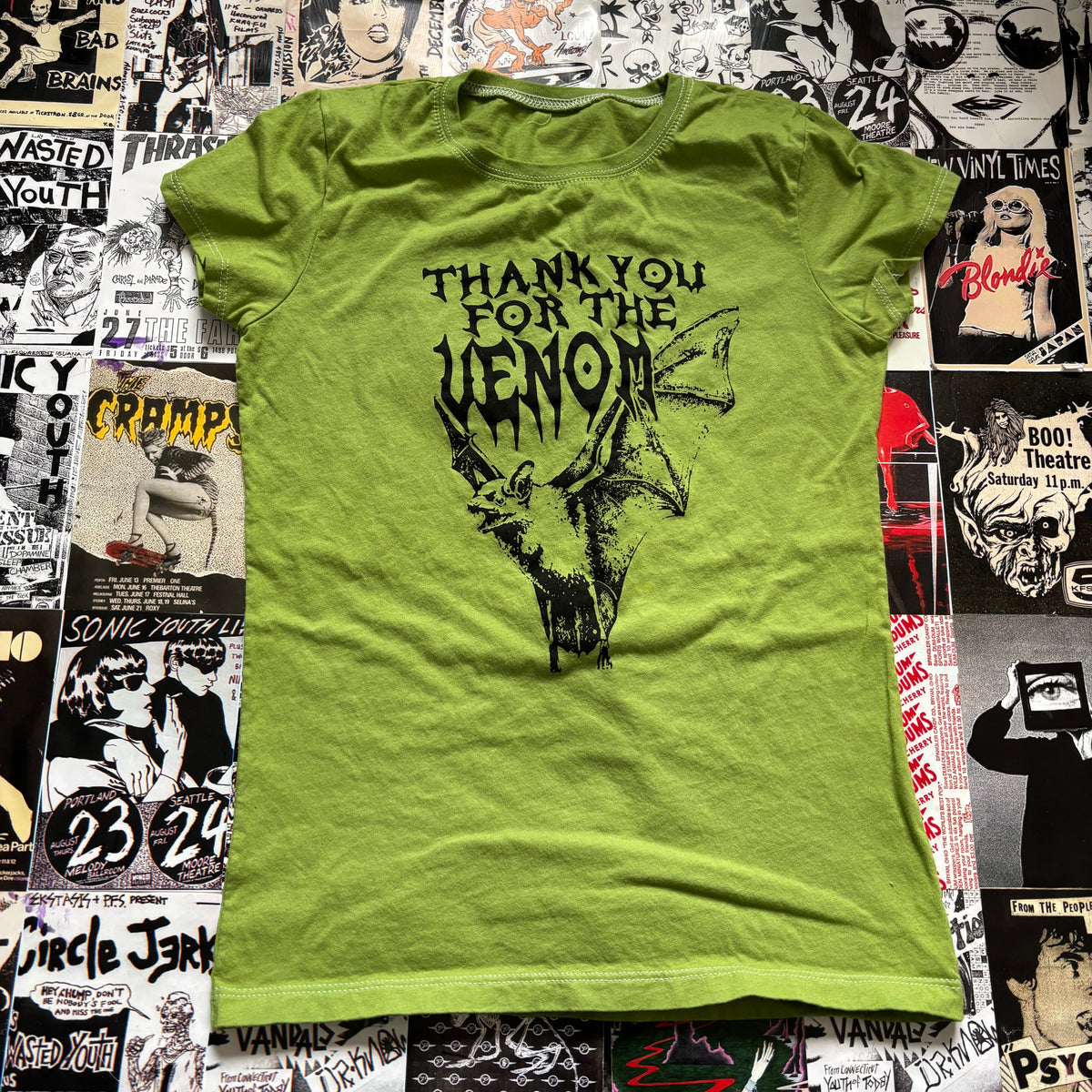 VENOM  green babydoll tee SM/MED