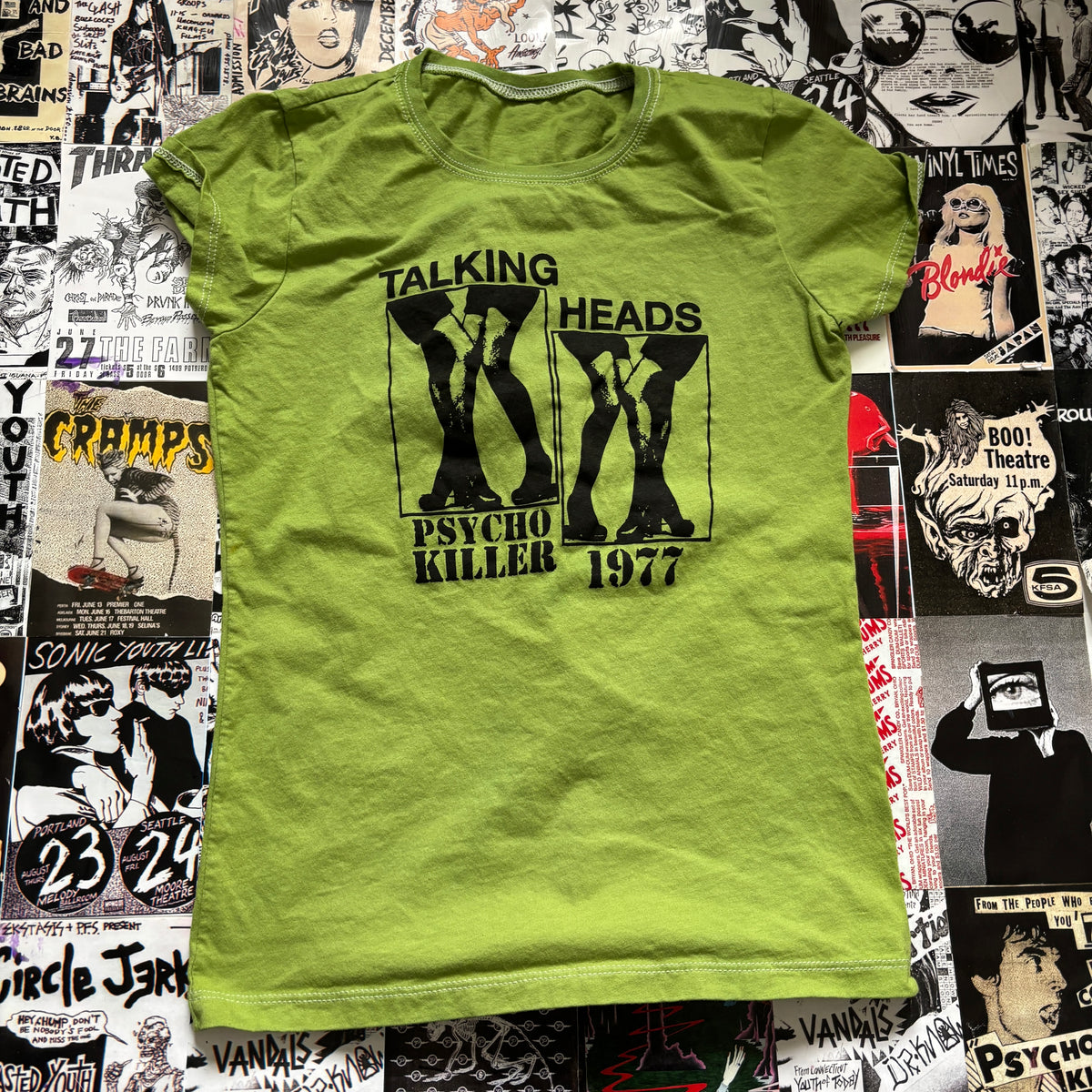 TALKING  green babydoll tee SM/MED