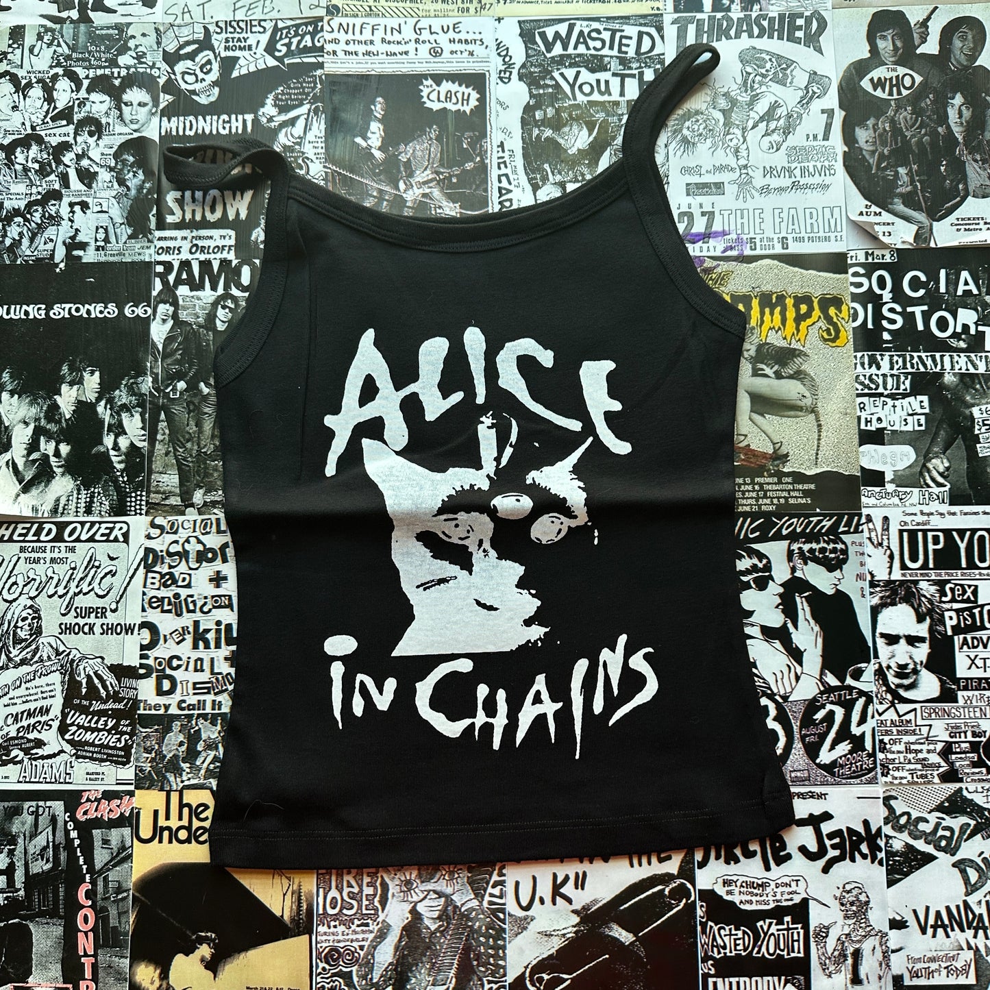 Alice In Chains cat black tank